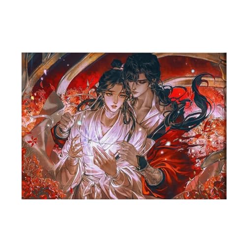 Puzzles 120/50/70 Teile Tian Guan Ci Fu Xie lian Hua Cheng San Lang Diy Anime Casual Puzzles Home Desk Deocrtaion Geburtstagsgeschenk für Fans von Zhongkaihua