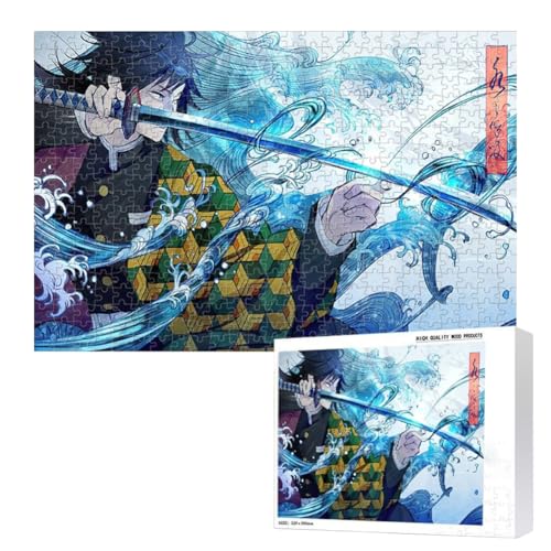 Puzzles 300/500/1000/1500 Teile Kamado Tanjiro Tomioka Giyuu Kochou Shinobu DIY Anime Casual Puzzles Home Desk Deocrtaion Geburtstagsgeschenk für Fans von Zhongkaihua