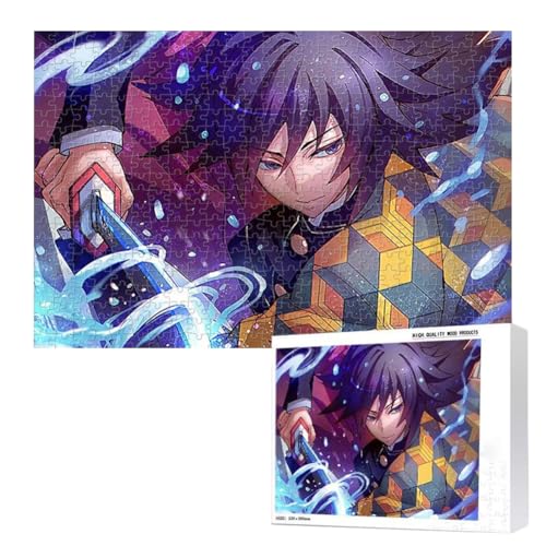 Puzzles 300/500/1000/1500 Teile Kamado Tanjiro Tomioka Giyuu Kochou Shinobu DIY Anime Casual Puzzles Home Desk Deocrtaion Geburtstagsgeschenk für Fans von Zhongkaihua