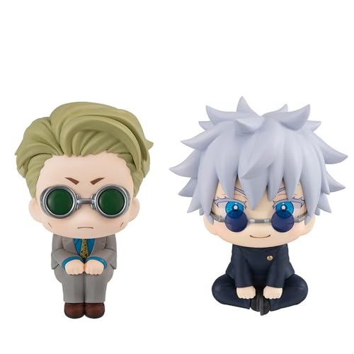 Zhongkaihua 2pcs Gojo Satoru/Nanami Kento Figur 10CM PVC Action Figure Mini Look Up Figur Anime Noodle Stopper Modell Statue Desktop Dekorationen Sammlung von Zhongkaihua