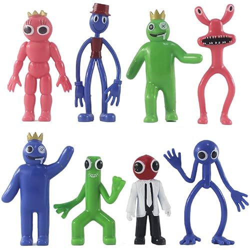 8 Stück Mehrfarbig Cartoon Figur 6,3-11,4 cm Minifiguren Statue Cake Toppers Set Figur Desktop Ornamente für Game Fans von Zhongkaihua