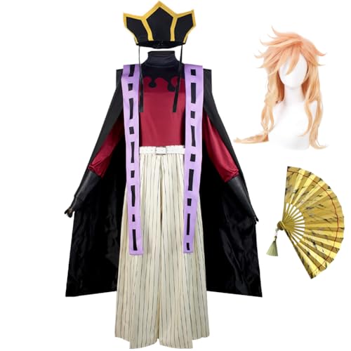 Zhongkaihua Anime Cosplay Douma Cosplay Kostüm Fans Douma Hut Anzug Komplettes Set Uniform Outfits Kostüme Karneval Halloween Party von Zhongkaihua