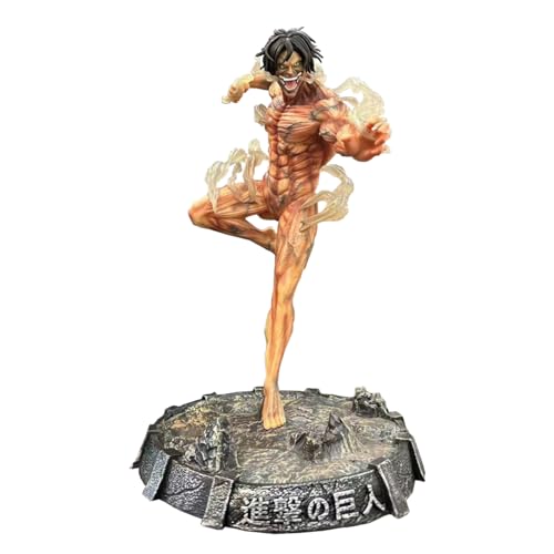 Zhongkaihua Anime Figur Statue Eren Jaeger Figur 41CM PVC Modell Eren Jaeger Action Figure Desktop Dekorationen Sammlung Ornamente Geschenk von Zhongkaihua