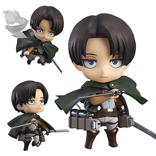 Zhongkaihua Anime Figur Statue Levi Figur Ellen Yeager Actionfigur Austauschbare Köpfe Zubehör Modell Desktop Dekoration Figur Sammlerstücke von Zhongkaihua