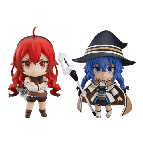 Zhongkaihua Anime Figuren Eris Greyrat Figuren Roxy Migurdia Figur 2pcs Mushoku Tensei Jobless Reincarnation Action Figure Desktop Decorations Gifts for Fans von Zhongkaihua