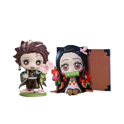 Zhongkaihua Anime Figuren Muichirou/Mitsuri/Nezuko/Zenitsu/Inosuke/Tanjiro Figur, 10CM PVC Modell Statue Anime Actionfigur Sammlung Desktop Dekoration von Zhongkaihua