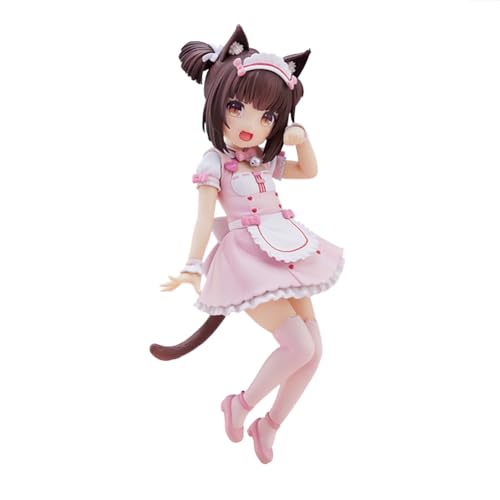 Zhongkaihua Anime Figures Nekopara Chocola/Vanilla Anime Action Figure Maid's Outfit Ver. PVC Statue Model Cute Anime Figurine Desktop Ornaments Collectable, 18 cm von Zhongkaihua