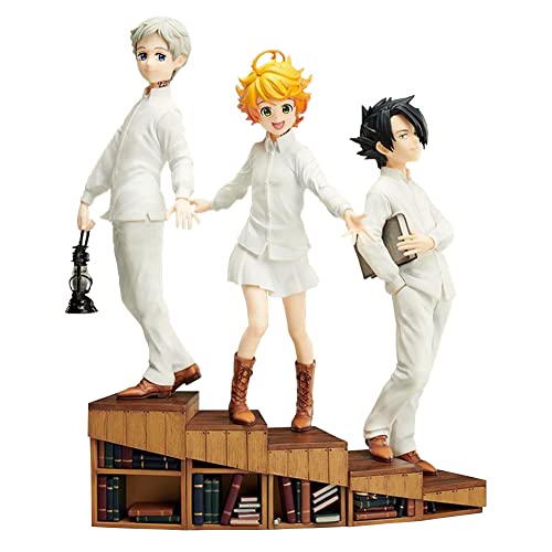 Zhongkaihua Anime Figures The Promised Neverland Figure Ray/Emma/Norman Action Figurines PVC Desk Decorations Gifts 3pcs von Zhongkaihua