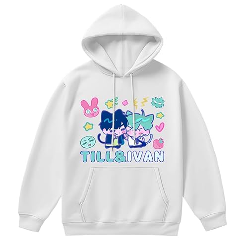 Zhongkaihua Anime-Hoodie Luka/Mizi/Iwan/Till/Sua, Anime-Kapuzenpullover, 3D-Druck, Uni, langärmelige Kleidung mit Kordelzug, Geschenke von Zhongkaihua