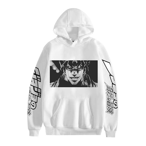 Zhongkaihua Anime Hoodies Kinder Erwachsene Unisex Druck Charakter Dio Brando/Kira Yoshikage Cosplay Kleidung Sweatshirts Pullover mit Kordelzug Casual Sport Anime Hoodie für Jungen Mädchen von Zhongkaihua