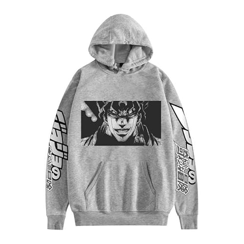 Zhongkaihua Anime Hoodies Kinder Erwachsene Unisex Druck Charakter Dio Brando/Kira Yoshikage Cosplay Kleidung Sweatshirts Pullover mit Kordelzug Casual Sport Anime Hoodie für Jungen Mädchen von Zhongkaihua