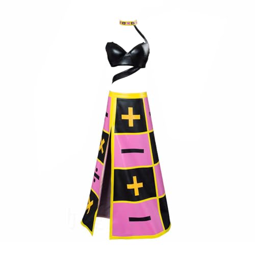Zhongkaihua Anime JJBA Trish Una Cosplay Kostüm mit Perücke, BH und Rock Vollständige Sets für Damen Halloween Karneval Party Rollenspiel Outfit Zhongkaihua Anime JJBA Trish Una Cosplay Kostüm mit Perücke, BH und Rock Vollständige Sets für Damen Halloween Karneval Party Rollenspiel Outfit von Zhongkaihua