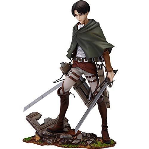 Zhongkaihua Anime Levi Ackerman/Eren Jaeger/Beast Titan-Figur, PVC-Modell, Actionfigur, Spielzeug, Desktop-Ornamente, Sammlerstück, Geschenke (20 cm, Levi Ackerman-A) von Zhongkaihua