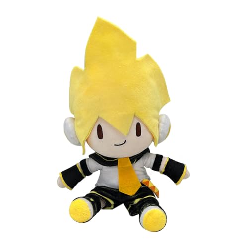 Zhongkaihua Anime Miku Plush Kagamine Rin Len Figur Weiches Gefülltes Kissen Sofa Schlafzimmer Heim Dekoration Geschenke 28CM von Zhongkaihua