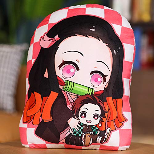 Zhongkaihua Anime Plüsch-Kamado-Nezuko-Figur, weich, gefüllt, Sofa, Schlafzimmer, Heimdekoration, Sammlerstücke, Geschenke, 45 cm von Zhongkaihua