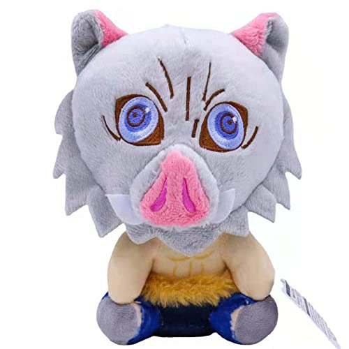 Zhongkaihua Anime Plüschkissen Hashibira Inosuke Figur, weich, gefüllt, für Sofa, Schlafzimmer, Heimdekoration, Sammlerstücke, Geschenke, 20 cm von Zhongkaihua