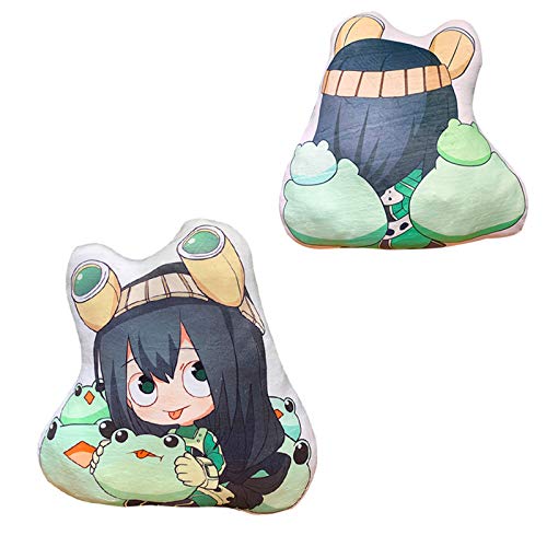 Zhongkaihua Anime Plüschtier Kissen My Hero Academia Asui Tsuyu Cartoon Weiche Plüsch Stoffpuppe Tierfigur Plüschtiere Home Room Decoration Collection Stofftier Geschenk von Zhongkaihua