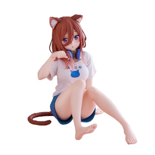 Zhongkaihua Anime The Quintessential Quintuplets Figur Miku Nakano Figur Actionmodell Statue Sammlerstücke Desktop-Dekorationen Geschenke 13 cm PVC von Zhongkaihua