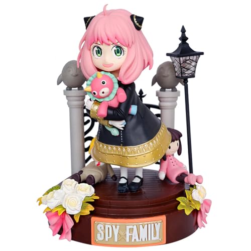 Zhongkaihua Anya Forger Figur Niedliche Mini Q Version Figur Anya PVC Figur Statue Modell Sammelbare Tabletop Ornament von Zhongkaihua