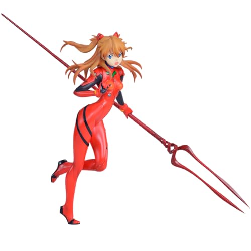 Zhongkaihua Asuka Langley Soryu Figur Anime Actionfigur Asuka Langley Soryu Figur 22 cm PVC Modell Statue Sammlung Desktop Dekorationen Geschenke von Zhongkaihua