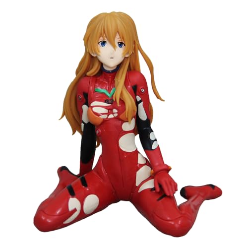 Zhongkaihua Asuka Langley Soryu-Figur, Statue, roter Kampfanzug, sitzendes Modell, 15 cm, PVC, Asuka Langley-Figur, Sammlerstück, Desktop-Dekorationen von Zhongkaihua