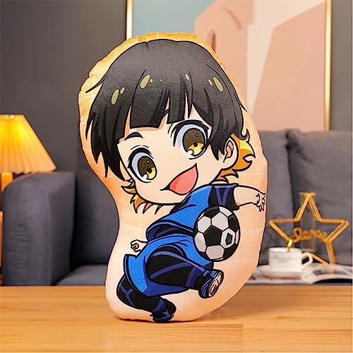 Zhongkaihua Blue Lock BACHIRA MEGURU Figuren Plüsch – Anime Cartoon Plüsch Niedlich Weich PP Baumwolle Gefüllt 45 cm Peripherie-Geschenk Sammlerstück für Mädchen und Jungen (17,7 Zoll, BACHIRA MEGURU) von Zhongkaihua