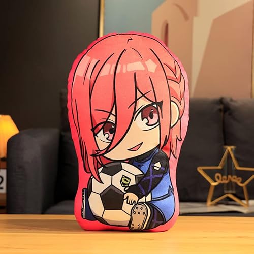 Zhongkaihua Blue Lock CHIGIRI HYOMA-Figuren, Plüsch, Anime-Cartoon-Plüsch, niedlich, weiche PP-Baumwolle, gefüllt, 45 cm, Peripheriegeschenk, Sammlerstück für Mädchen und Jungen (45 cm, CHIGIRI HYOMA) von Zhongkaihua