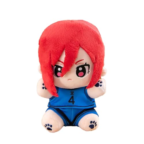 Zhongkaihua Blue Lock Chigiri Hyoma Plüschfigur Anime PP-Baumwolle, 22 cm, niedliches, weiches gefülltes Ornament, ideal für Auto, Heimdekoration für erwachsene Fans von Zhongkaihua