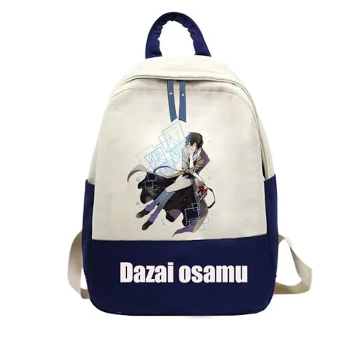 Zhongkaihua Bungo Stray Dogs Anime-Rucksack für Schulsaison, Geschenk, Schultasche, Schultasche mit Osamu Dazai, Anime-Druck, Cartoon-Büchertasche, Typ1, 45*33*10cm von Zhongkaihua