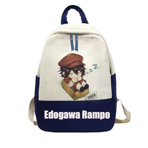 Zhongkaihua Bungo Stray Dogs Anime-Rucksack für Schulsaison, Geschenk, Schultasche, Schultasche mit Osamu Dazai, Anime-Druck, Cartoon-Büchertasche, Typ14, 45*33*10cm von Zhongkaihua