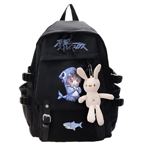 Zhongkaihua Bungo Stray Dogs Rucksack Anime Dazai Osamu/Nakahara Chuuya Cosplay Schulrucksäcke Cartoon Schultasche Studenten für Teenager Jungen Mädchen, Typ3, 45*32*13cm von Zhongkaihua