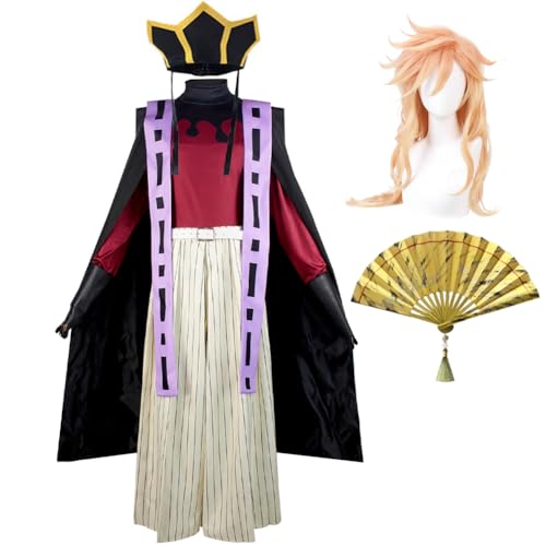 Zhongkaihua Douma Cosplay Kostüm Anime Kimono Anzug Robe Hut Prop Set Rollenspiel Halloween Karneval Party für Kostümfans Zhongkaihua Douma Cosplay Kostüm Anime Kimono Anzug Robe Hut Prop Set Rollenspiel Halloween Karneval Party für Kostümfans von Zhongkaihua