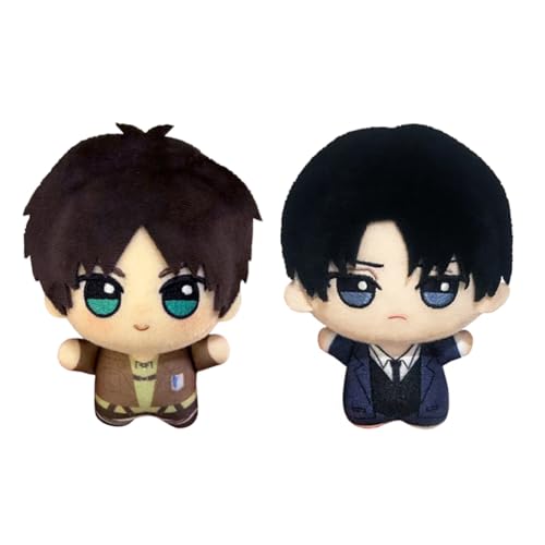 Zhongkaihua Eren Jaeger/Levi Anime weiche Figur Q Edition, niedlicher Cartoon-Seestern-Körper, Stofftier, Anhänger, Tasche, hängende Ornamente, 10 cm Zhongkaihua Eren Jaeger/Levi Anime weiche Figur Q Edition, niedlicher Cartoon-Seestern-Körper, Stofftier, Anhänger, Tasche, hängende Ornamente, 10 cm von Zhongkaihua