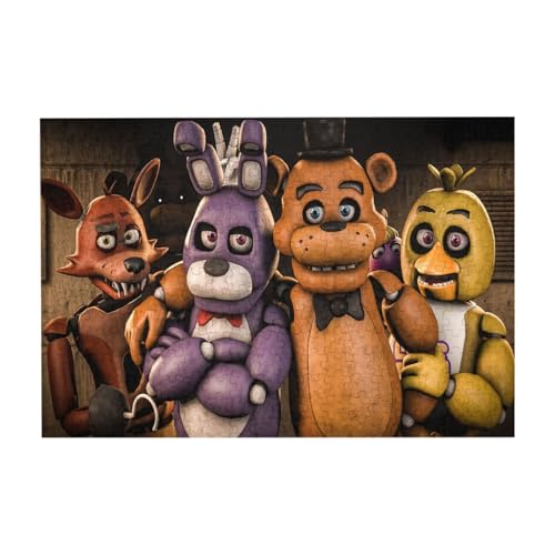 Zhongkaihua FNAF Jigsaw 200/300/500 Teile FNAF Security Breach Merch Jigsaws FNAF Jigsaw Educational Intellectual Family Funny Game Jigsaw for Adults von Zhongkaihua