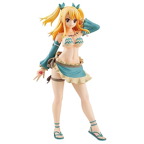 Zhongkaihua Fairy Tail Lucy Heartfilia Figur – 17 cm Wassermann, stehende Haltungsfigur, Anime-Peripherie, PVC-Statue, Heimcomputer-Gehäuse, Dekoration, Geschenk für Fans von Zhongkaihua