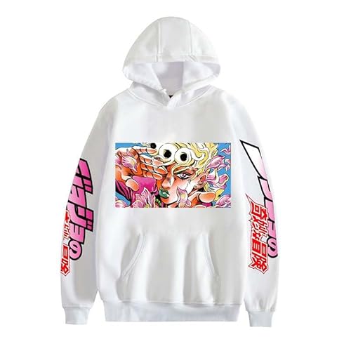 Zhongkaihua Giorno Giovanna Kostüm Hoodie Unisex Druck Charakter Giorno Giovanna Cosplay Kleidung Sweatshirts Kordelzug Pullover Sport Casual Anime Hoodie Kinder Jungen Mädchen Erwachsene von Zhongkaihua