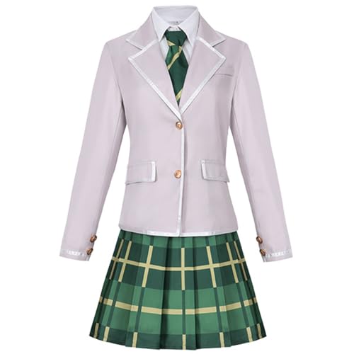 Zhongkaihua Haneoka Joshigakuen Cosplay Anime Casual Frauen Uniform Cosplay Kostüme mit Perücke Halloween Party Outfit Komplettes Set für Erwachsene Fans Geschenke von Zhongkaihua