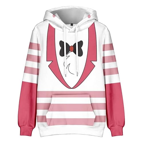 Zhongkaihua Hazbin Hotel Hoodie Erwachsene Charakter Alastor/Angel Dust Hazbin Hotel Hoodies Druck Kleidung Pullover Kordelzug Sweatshirts Lange Ärmel Unisex von Zhongkaihua