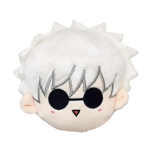 Zhongkaihua JJK Gojo Satoru Plüschkissen-Anhänger 10 cm Anime PP Baumwolle Kissen weich gefüllt pelzig Weihnachten Auto Sofa Zuhause Schreibtisch Dekoration Anhänger Ornament von Zhongkaihua