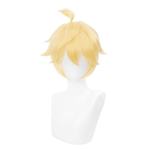 Zhongkaihua Kagamine Rin/Kagamine Len Cosplay Cosplay Kostüm Matrose Uniform Perücke Set Rollenspiel Halloween Anime Karneval Party Outfit für Fans von Zhongkaihua