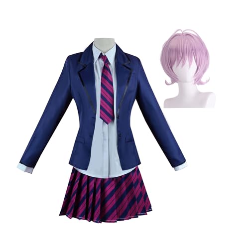 Zhongkaihua Komi Can't Communicate Komi Shoko/Nagano Natsumi Cosplay Frauen Kostüme JK Uniformen Perücken Sets Rollenspiele Halloween Anime Karneval Party Kostüme Fankostüme von Zhongkaihua