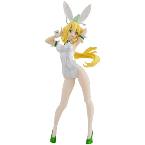 Zhongkaihua Leafa Figur Bunny Girl Ver. 28cm Kirigaya Suguha Weiße Seide Bunny Girl Figur Stehend Position PVC Statue Modell von Zhongkaihua