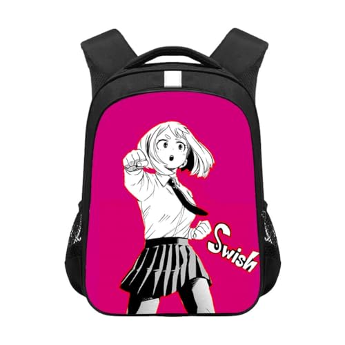 Zhongkaihua MHA Anime bedruckter Rucksack Midoriya Izuku/Todoroki Shouto/Bakugo Katsuki Schulranzen Doppelschulter Schüler Eröffnungssaison Cartoon Büchertasche, Typ11, 44*30.5*16cm von Zhongkaihua