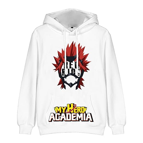 Zhongkaihua MHA Hoodie Kostüm Unisex Anime Hoodie Print MHA Merch Kleidung Sweatshirts Kordelzug Pullover Casual Sport Anime Hoodies Kinder Jungen Mädchen Erwachsene von Zhongkaihua