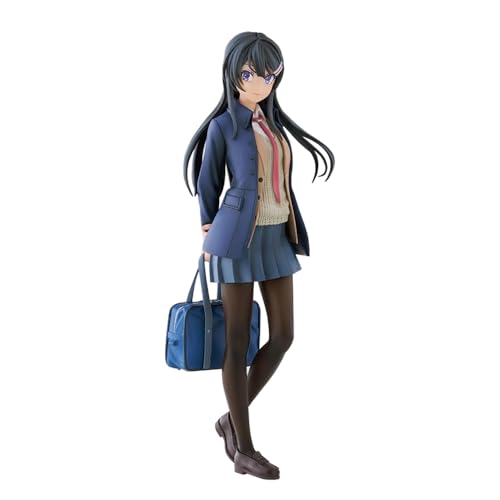 Zhongkaihua Mai Figur High School Ver 18 cm Anime PVC-Modell Weihnachten Zuhause Geburtstag Geschenk Schreibtisch Dekoration von Zhongkaihua