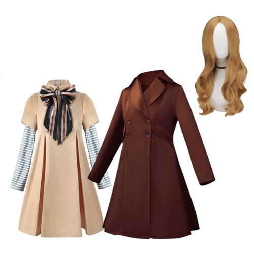 Zhongkaihua Megan Kostüm M3GAN Cosplay Kostüm Kleid Jacke Outfit Full Set Film Uniform M3GAN Cosplay Erwachsener Halloween Karneval Party von Zhongkaihua