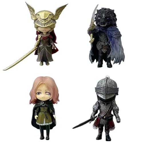 Zhongkaihua Melina/RagingWolf/Malenia/Blaidd Figur PVC 4pcs Modell Anime Spiel Action Figur Anime Statue Sammlerstück Desktop Dekoration Geschenke von Zhongkaihua