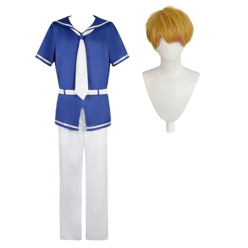 Zhongkaihua Oshi no Ko Akuamarin Hoshino Cosplay Outfit Anime Kostüm Erwachsene Rollenspiel Matrosenuniform Outfit Karneval Halloween Party Karneval Uniform S-XXL von Zhongkaihua