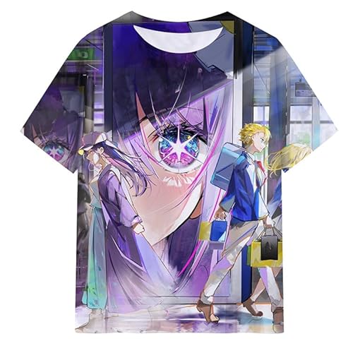 Zhongkaihua Oshi no Ko T-Shirt, Kostüm, Kleidung, Kinder-T-Shirt, Oshi no Ko Hoshino Ai/Rubi/Akuamarin, 3D-Druck, kurzärmelig, für Jungen und Mädchen, Uni von Zhongkaihua