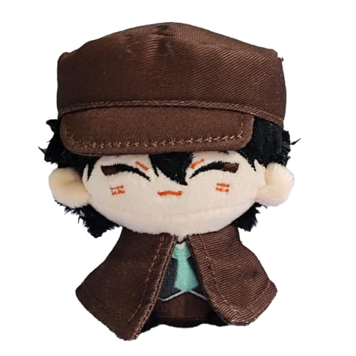 Zhongkaihua Ranpo Edogawa Plüsch-Anhänger, Motiv: streunende Hunde, Anime-Anhänger, Ranpo Edogawa-Figur, weich, gefüllt, 12 cm, Schlüsselanhänger, Taschendekoration, Sammlerstücke, Geschenke von Zhongkaihua